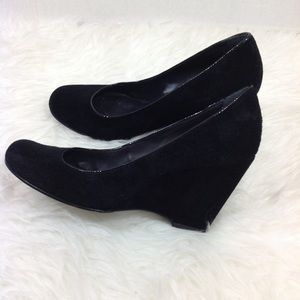 Kate Spade Wedge Velvet shoes size 8